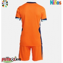 Camiseta Países Bajos Primera Equipación para niños Eurocopa 2024 manga corta (+ pantalones cortos)
